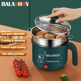 Mini Multi Cooker 1.5L Non-stick Cooking Machine Single/Double Layer Hot Pot Multifunction Electric with Steamer Cooker for Home