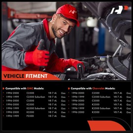 A-Premium Inyectores de combustible compatibles con C2500 C3500 GMC K2500 K3500 1996-2000 P3500 1996-1999 V8 7.4L gasolina juego de 8 piezas