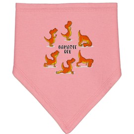 inktastic Namaste Rex Yoga Master Baby Bandana Bib Mauve and Natural 3c759