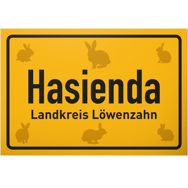 DankeDir! Hasienda Rabbit Hutch - Sign 30 x 20 cm