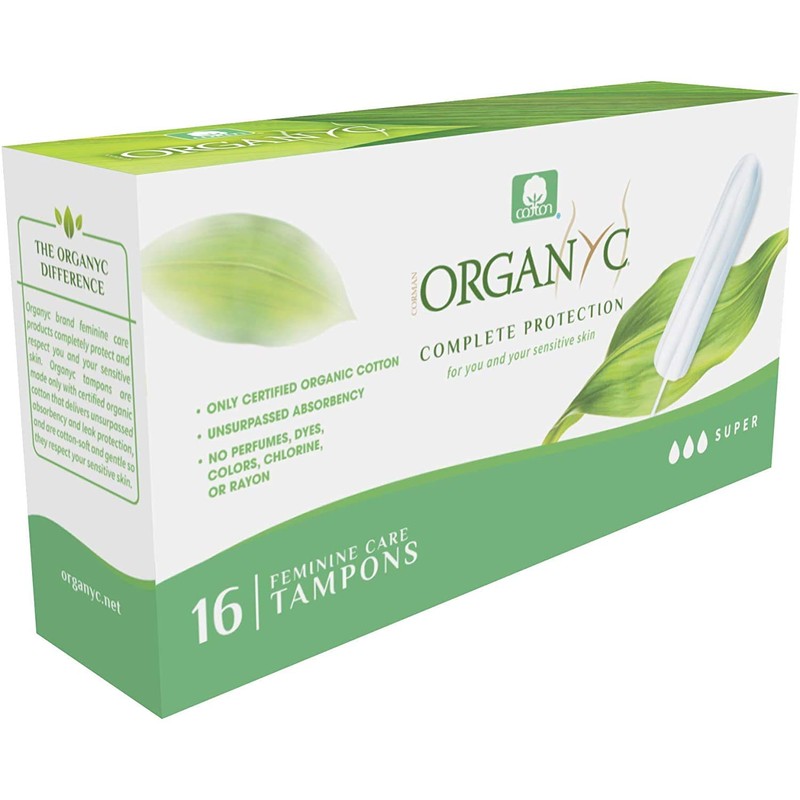 Organ(y)c 100% Certified Organic Cotton Tampons for Heavy Days -