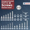 Kozelo 1080pcs Hex Socket Cap Screw Bolt Nut Assortment Kit