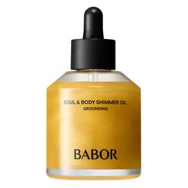 BABOR Soul & Body Shimmer Oil, Shimmer Oil, Skin Care for Dry Skin, Natural Golden Glow, with Nourishing Oils and Glow Particles, Vegan, 100 ml