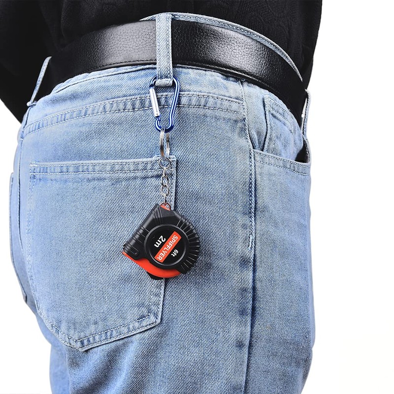 Spifflyer 2pc Mini Tape Measure Keyring Small Measuring Tape Retractable