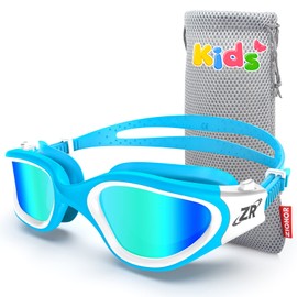 ZIONOR Kids Swim Goggles, G1MINI Polarized Swimming Goggles Comfort for Age 6-14