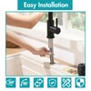CENOSA Kitchen Faucet with Pull Down Sprayer Waterfall Single Hole