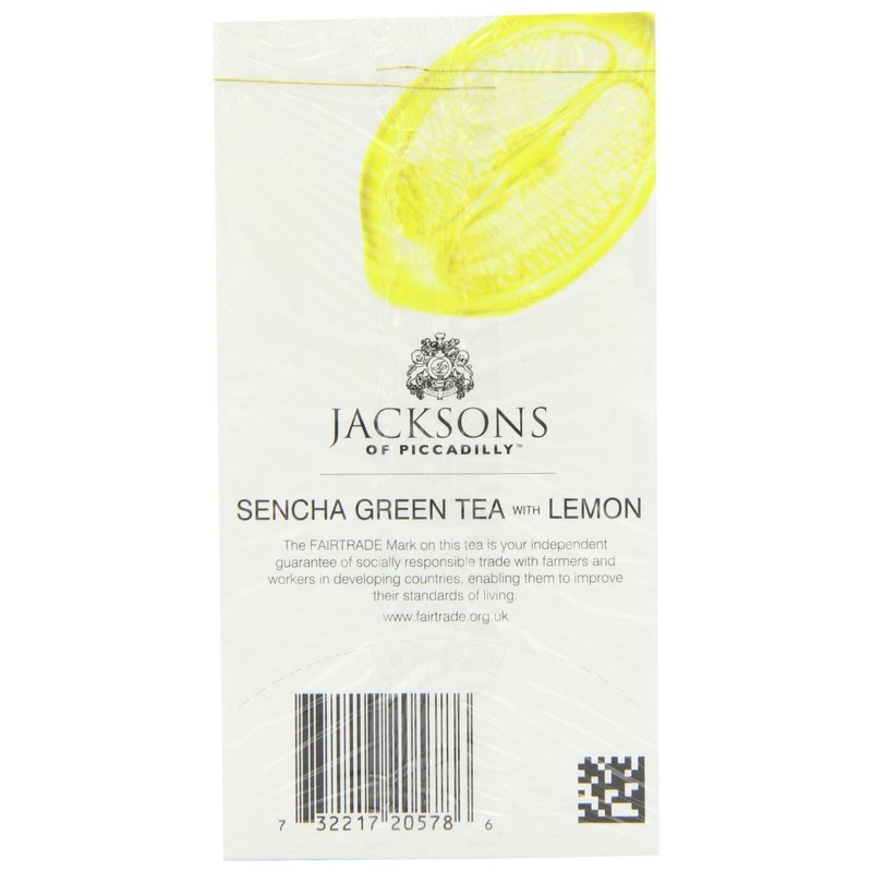 Jacksons Chinese Sencha Green Tea with Natural Lemon (20) -