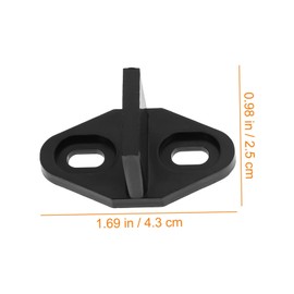 LALAFINA 2Sets Sliding Barn Door Stopper Closet Swing Stoppers for Non Grooved Grooved Doors Durable Pom Material Prevents Swinging Out Fits All Thicknesses Modern Style