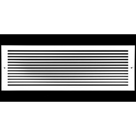 14" X 4" Aluminum Return Grille - Easy Air Flow - Linear Bar Grilles [Outer Dimensions: 15.5w X 5.5"h]