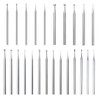 Luo ke 24 Pcs 3/32'' Shank Assorted Lapidary Burr Sets,