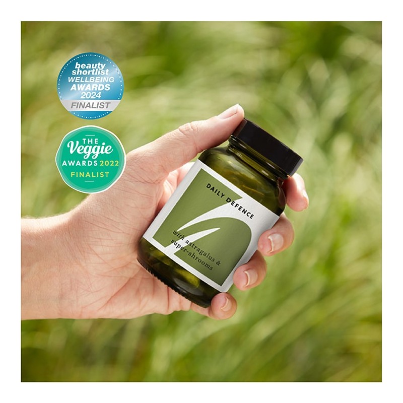 The Herbtender FOOD SUPPLEMENT. DAILY DEFENCE with Astragalus and Super-shrooms