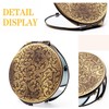 ANZHUO Retro metal compact travel mirror 1x/2x magnification compact portable
