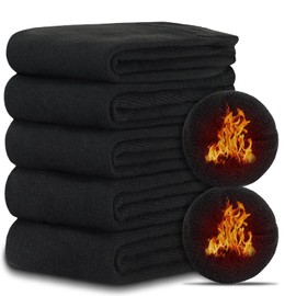 YUMISS Women's Socks, Winter Socks, Set of 5 Pairs (Carefully Selected Thermal Cotton Materials, Pile Knitting), Zero Tightness, Feel Like Barefoot, Crew Socks, Warm, Fluffy, Thick, Thermal, Antibacterial, Deodorizing, No Stuffy, No Shedding, Durable, Ro