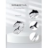 Shusukue Killer Whale Open Ring for Her Orca Open Ring