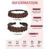 Ausing Stretch Braid Hair Headband 2PCS Braided Hair Hoops and