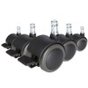 5 x Hard Bottom Roles with Parking Brake 11 mm/50
