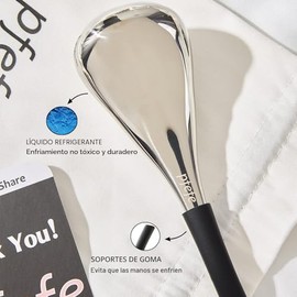 pfefe Globos de Hielo Herramientas para el Cuidado de la Piel Facial para Mujeres Cara y Ojos, Palitos Criogénicos de Belleza Facial de Acero Inoxidab