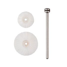 PROXXON No. 28802 Polishing Brush Set with Shaft [Brush 0.6 / 0.8 inch (15 / 20 mm) Shaft Diameter 0.09 inch (2.35 mm) Disc Type