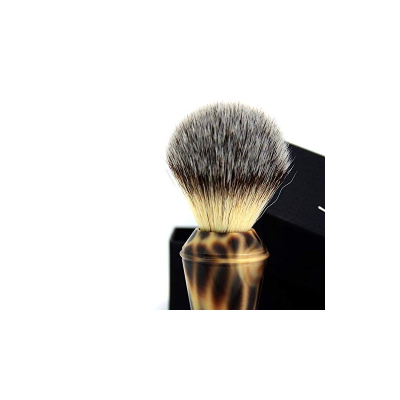 Synthetic Hair Shaving Brush Cheetah Pattern with Classic Box Gift