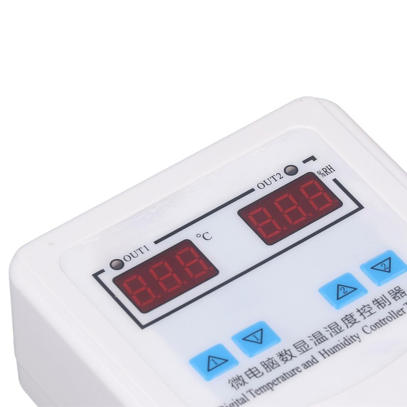 Digital Humidity Thermostat, Temperature Humidity Controller Easy Installation 0% ~