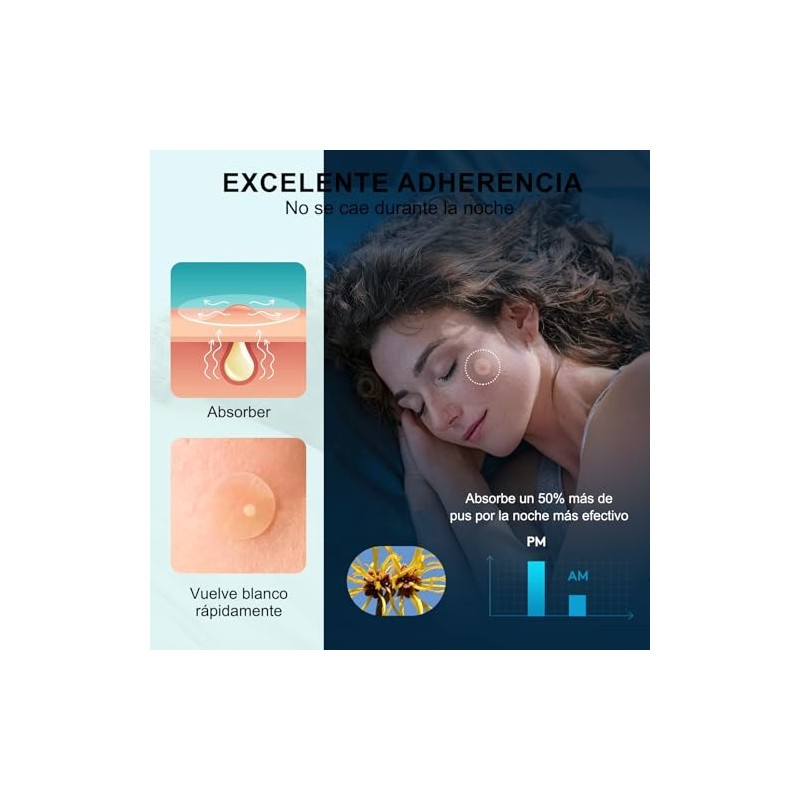Pimple Patches 720 Parches, Parches para Acne Hidrocoloides, 2 Tamaos
