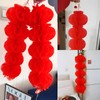 34 Pieces 10 Inch Chinese Red Paper Lanterns Festival Decorations