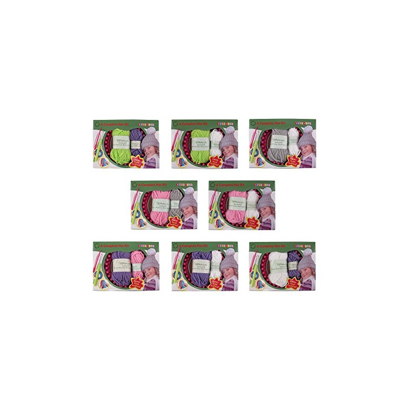 Loom Knitting Pattern Kit For Beginners - Hat Set -