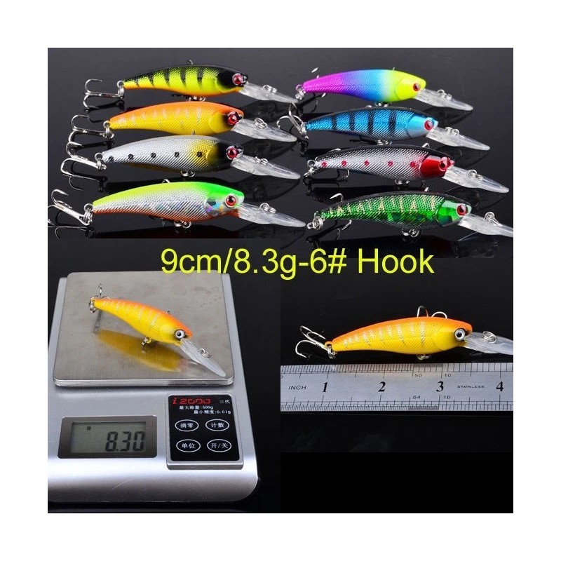 Unbranded Minnow Lure Set (20-Piece) – Assorted Bait for Angling