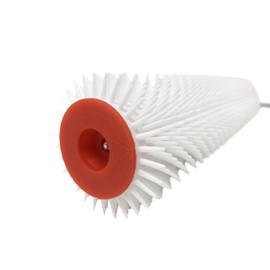 Aeration roller., white/red