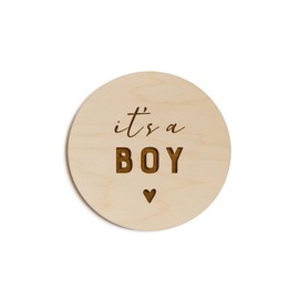 The Cotton & Canvas Co. It's a Boy Newborn Baby Boy Announcement, Nursery Sign, Cute Nursery Decor, Baby Shower, Modern, Wooden Plaque, Birth Prop, New Mom Gift