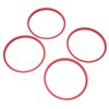 4pcs AC Vent Ring Outer Trim Aluminum Alloy Air Conditioning