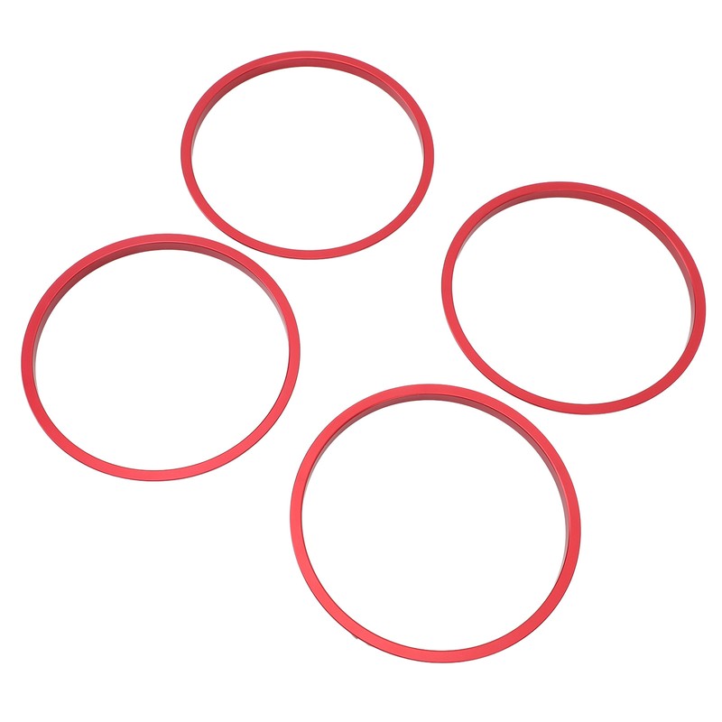 4pcs AC Vent Ring Outer Trim Aluminum Alloy Air Conditioning
