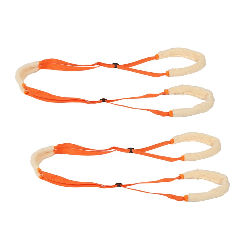 2Pcs Dog Back Legs Support Harness Soft Coral Velvet Adjustable