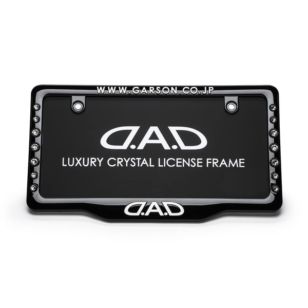 DAD Garson D.A.D Crystal License Frame II Front Model [Black/White] Crystal SB192-01-01