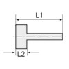 Screw-on hose nozzle, G 3/4 i, for hose LW 13