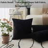 Home Brilliant 12x20 Cushion Cover Pack of 2, Plain Black