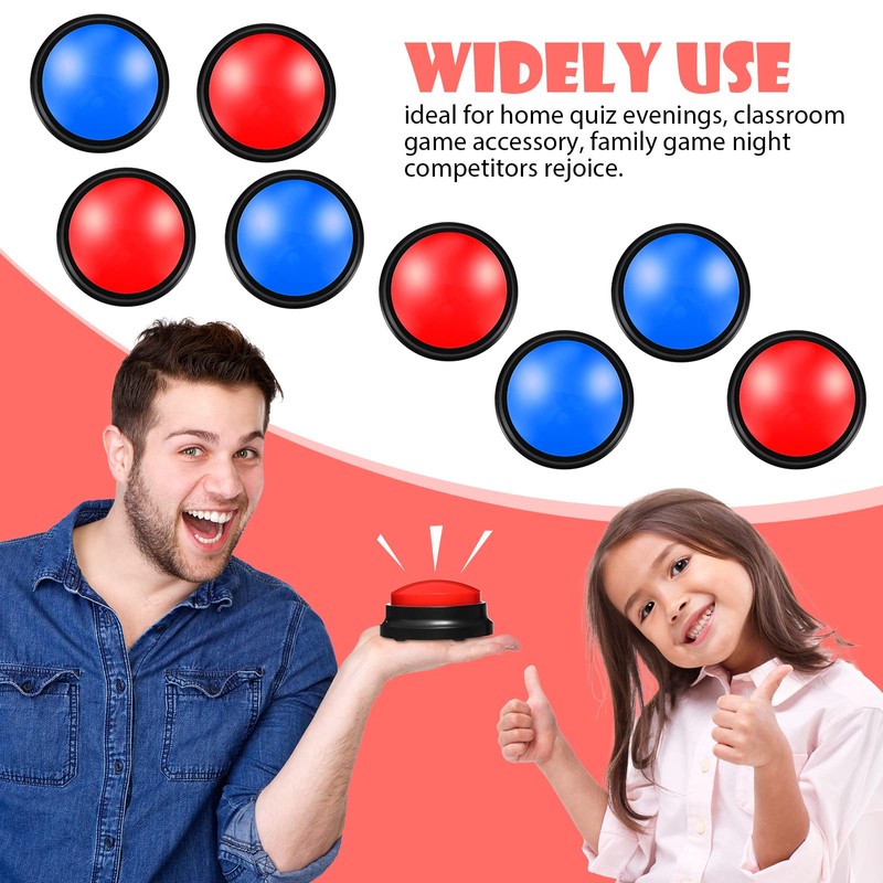 Yunsailing 12 Pack Game Show Buzzer Button Answer Buzzers Classroom