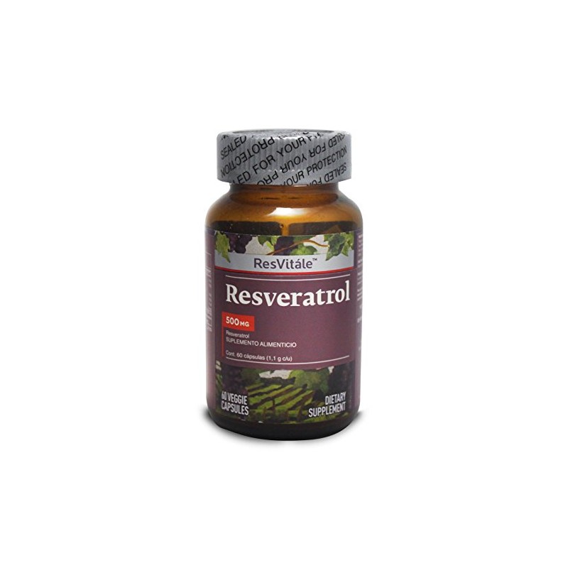 ResVitále Resveratrol 500 mg, 60 cápsulas
