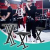 Bazayona Bazayona Keyboard Stand Piano Bench Set, Double X Adjustable