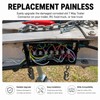 PKDOAX 8 Ft 7 Way Trailer Wiring Harness with Nylon
