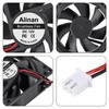 Alinan 4pcs 8025 80mm x 25mm 12V Dual Ball Bearings