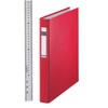 Leitz Storage Binder, A4, 25 mm, 4 D-Ring, Red