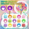 60PCS Coloful Hair Beads Heart Bead Dreadlock Jewelry Multi Colors