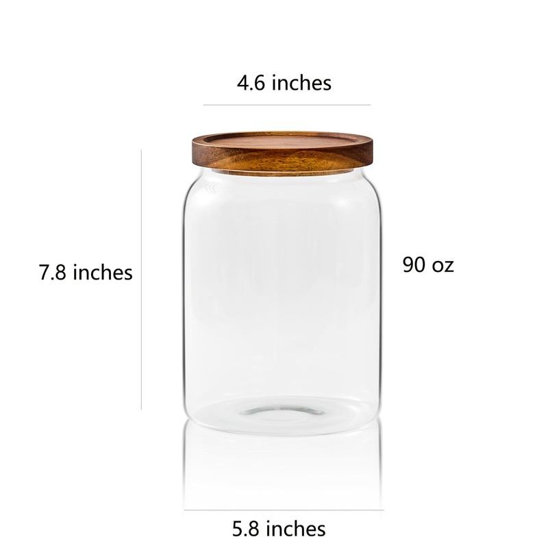 Sweejar Glass Jars for Laundry Room Organization, 90 ounce Laundry