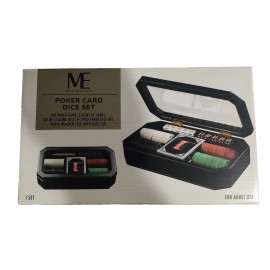 Modern Expressions NEW ME Poker Card Dice Set - Cards, Chips, Wood Case | Father's day, Birthday!