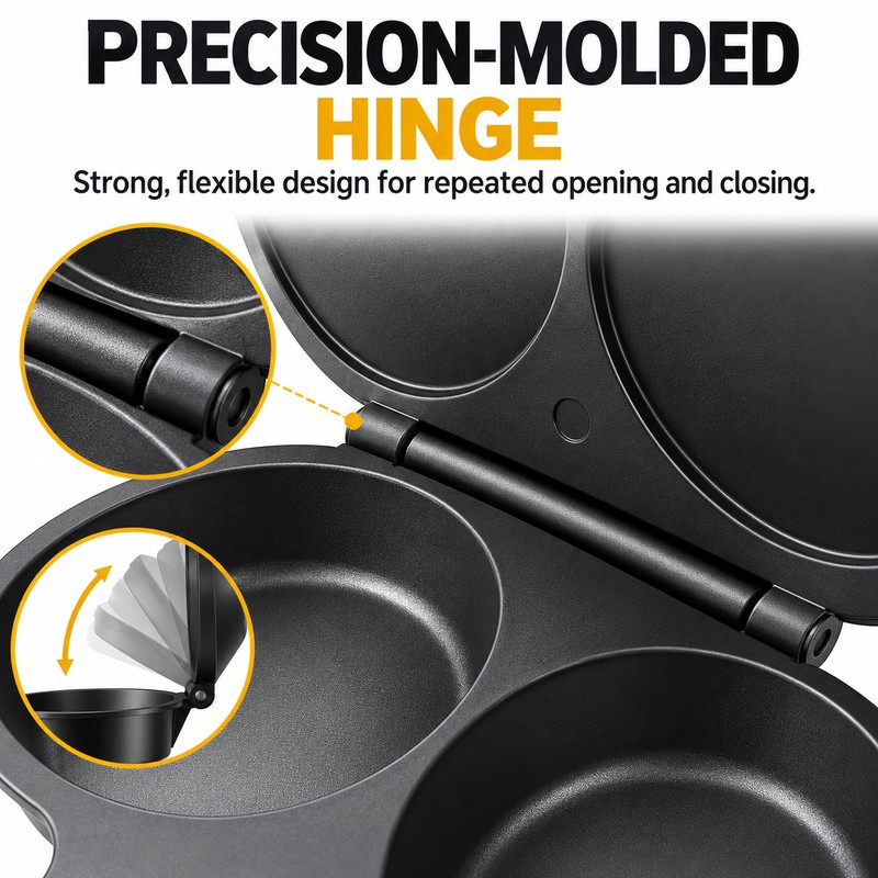 Dual-Cavity Microwave Egg Cooker for Quick Meals – Food-Grade Plastic