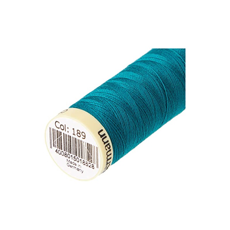 Gutermann Sew All Polyester Thread, Teal 0189, 100 m