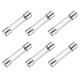 MECCANIXITY 1A 250V 5x20mm Time Delay Glass Fuse UL Listed Slow Blow Fuse for Home Appliances(Pack of 6)