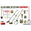 Miniart MIN35390 1:35-Allied Mine Detection Equipment Scale Model kit, Unpainted