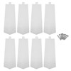 8PCS Aluminum Siding Corners 8 Inch Outside Siding Corner Trim